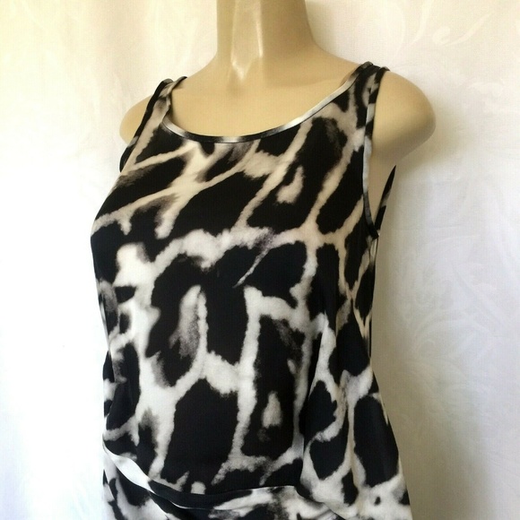 Plein Sud Silk Mini Dress Animal Print 36 0 2 XS - Picture 5 of 8